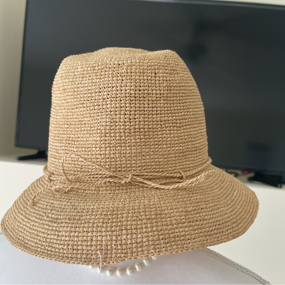NEW HELEN KAMINSKI Packable Raffia Fedora Hat - Picture 7 of 12
